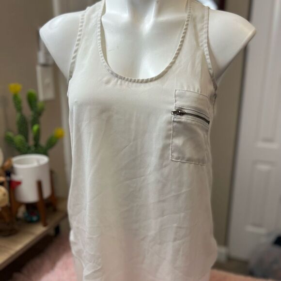Windsor white blouse with side zipper - Picture 1 of 6